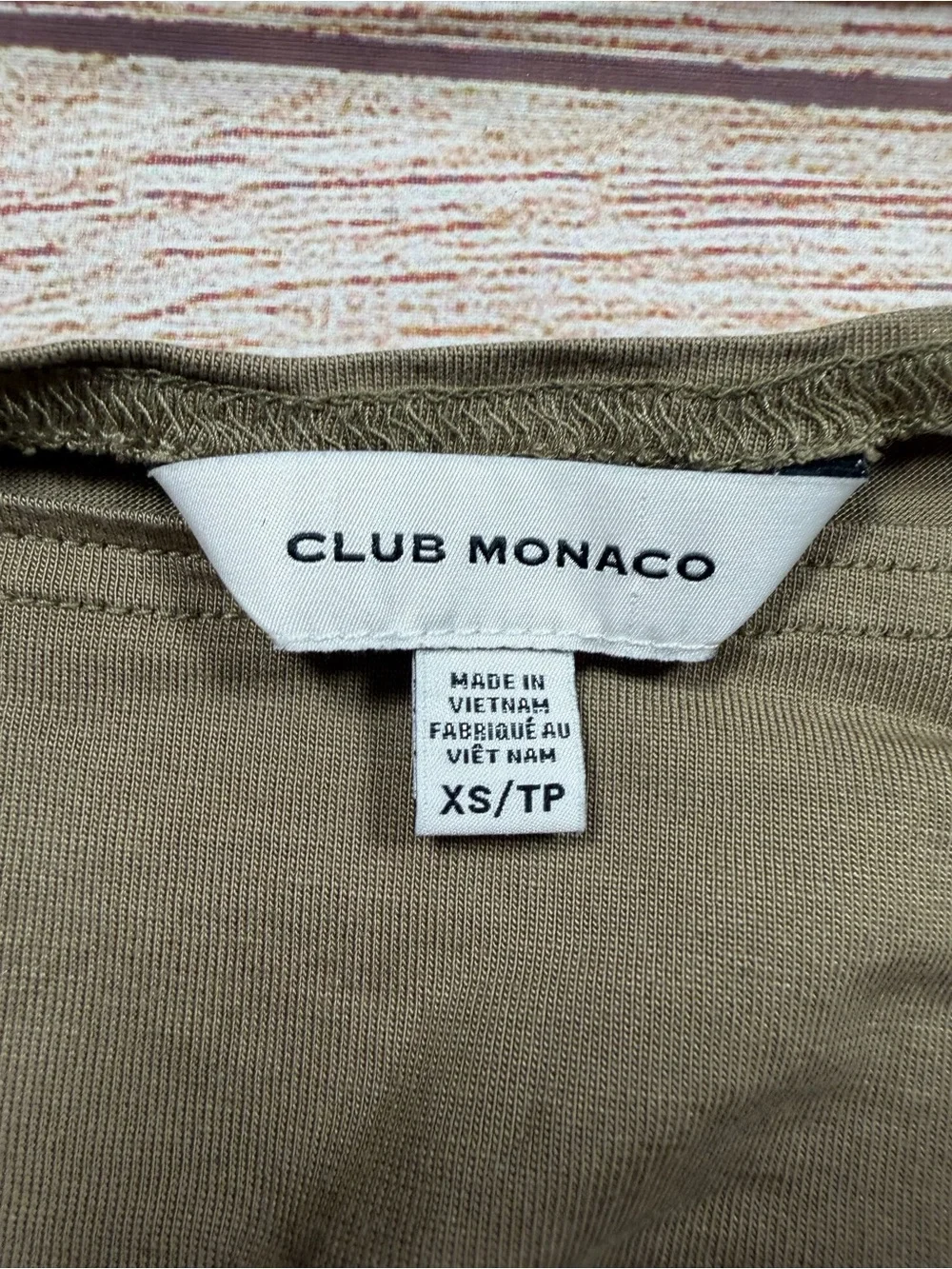 Club Monaco Olive Green Ruched Sleeveless‎ Tank Top
